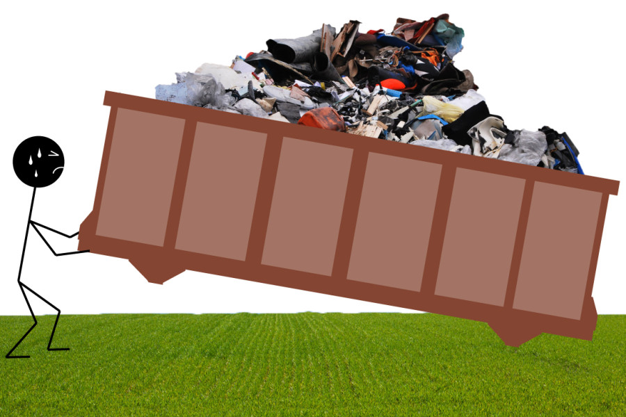 Lifting Dumpster